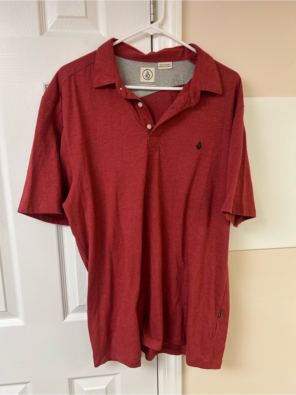 Volcom Burgandy Men’s Polo Shirt